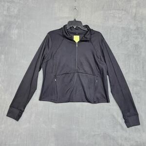 All in Motion Femme Knit 1/2 Zip Jacket Black‎ XXL